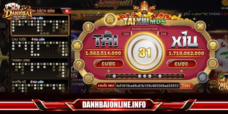 Cổng game Đánh Bài Online mang đến game cược MD5 xanh chín