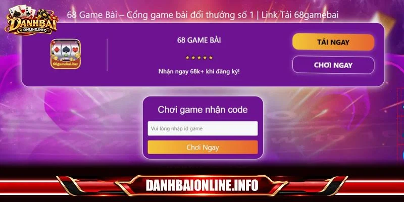Cược thủ nên ưu tiên tìm 68 code game bài trên các trang thông tin chính thống